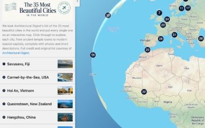 We Mapped The 35 Most Beautiful Cities in the World